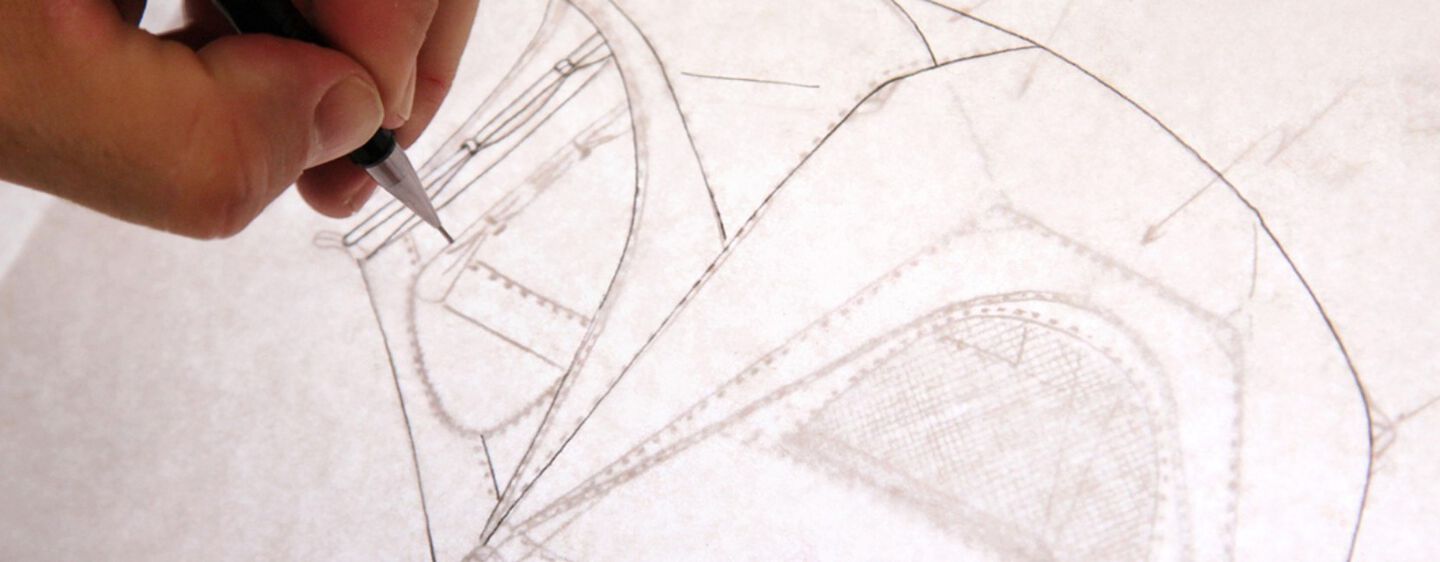 drawing of a tent