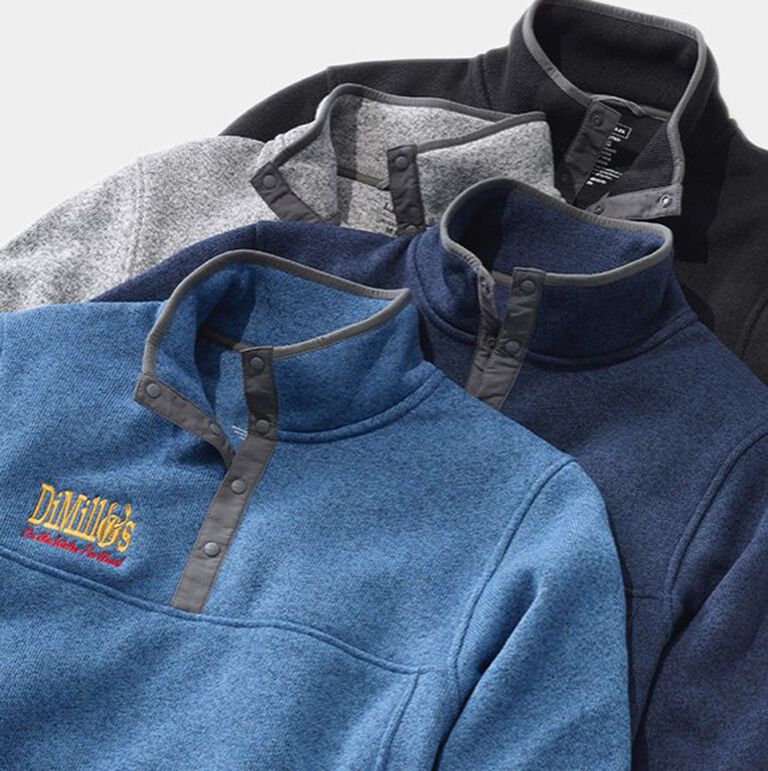 Sweater Fleece Pullover with Logo