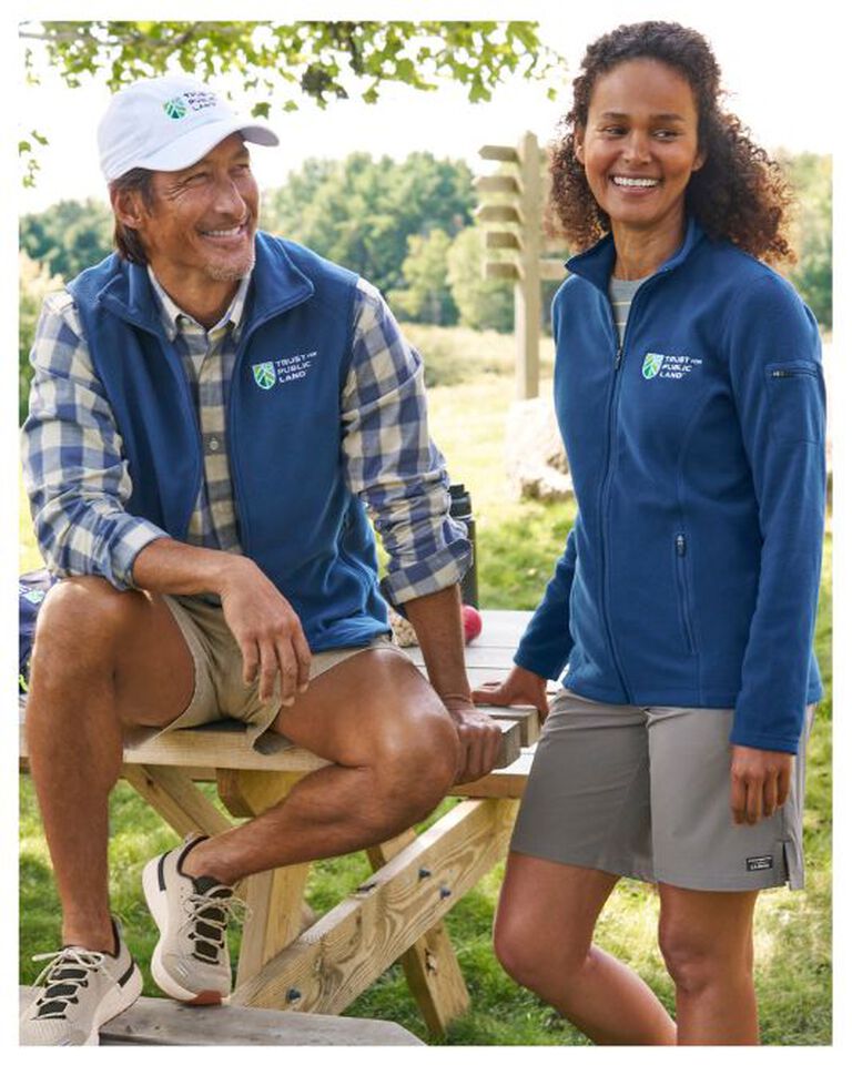 Custom logo embroidered fleece layers