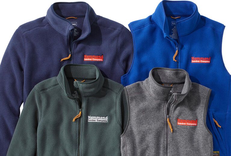 Mountain Classic Fleece Jackets and Vest in Four Colors with Logos
