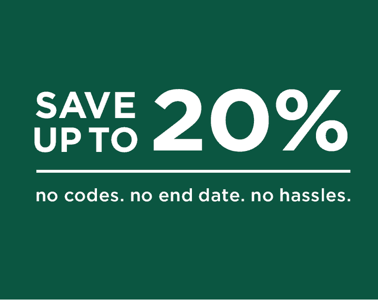 Save up to 20% with volume discounts