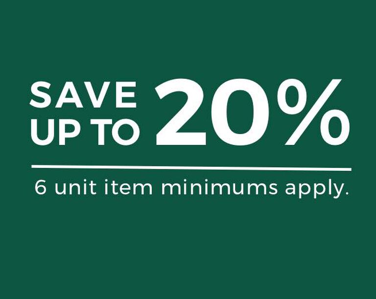 Save up to 20% with volume discounts