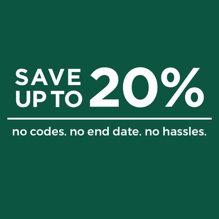 Save up to 20% with Volume Discounts