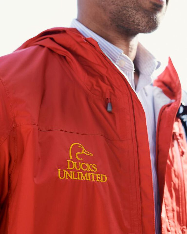 Embroidered Trail Model Rain Jacket