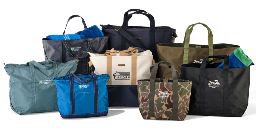 Logo Embroidered Tote Bags